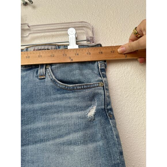 Adriano Goldschmied The Prima Crop Jeans Light Blue Women’s 31 Distressed - Picture 12 of 14